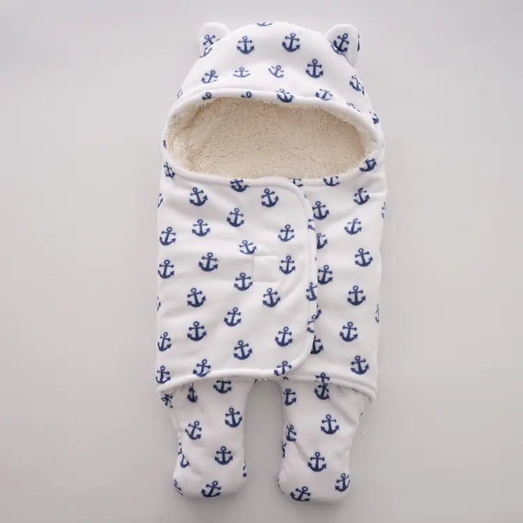 🌙 Cozy Intentions: Plush Newborn Fleece Swaddle Blanket - The Defined Collective