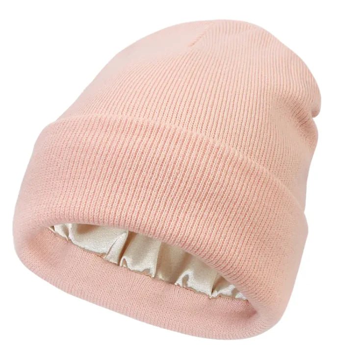 Cozy Satin Lined Knitted Wool Beanie - The Defined Collective