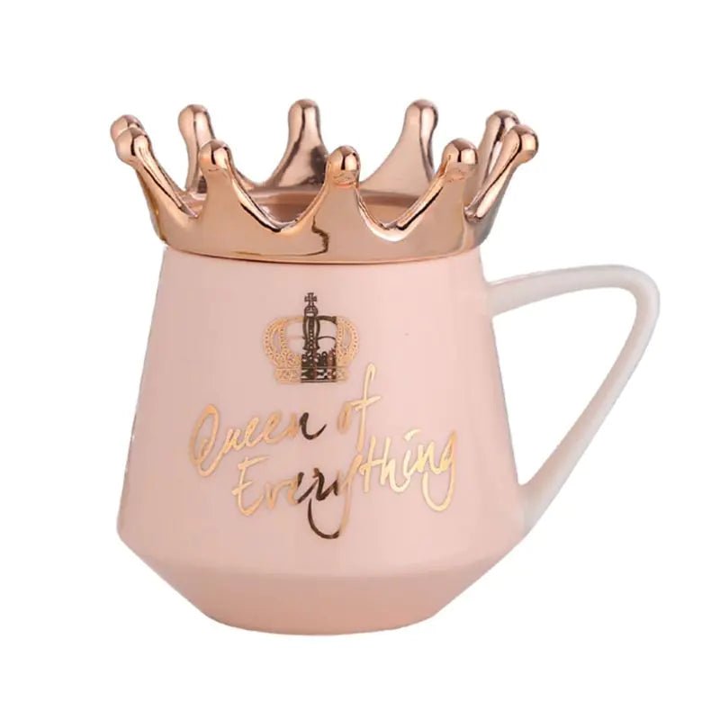 ๐ Lit & Inspired: Creative Crown Ceramic Mug - The Defined Collective