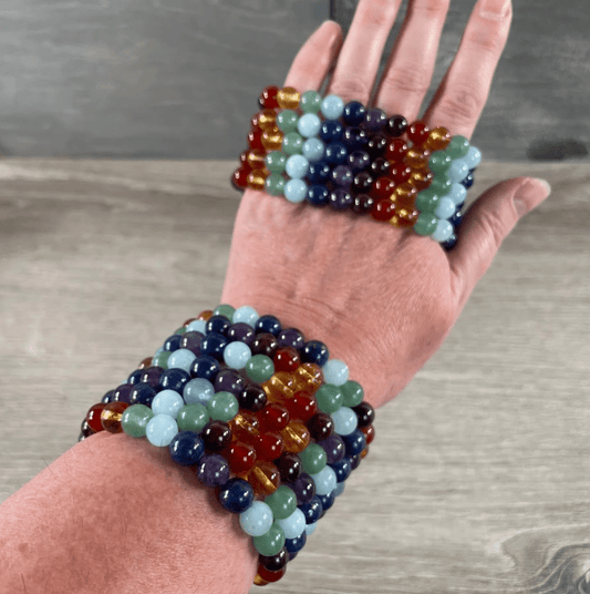 BALANCE BRACELET – Multicolor Chakra Stones - The Defined Collective