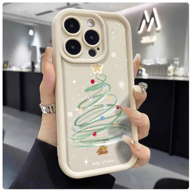 Christmas Time Is Here! Festive Christmas Tree Silicone Phone Case - The Defined Collective