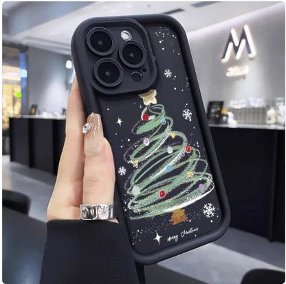 Christmas Time Is Here! Festive Christmas Tree Silicone Phone Case - The Defined Collective