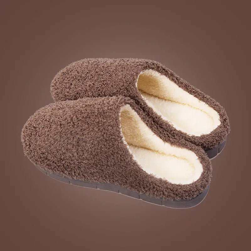 Cozy Intentions: Fleece Non - Slip Slippers (Unisex) - The Defined Collective