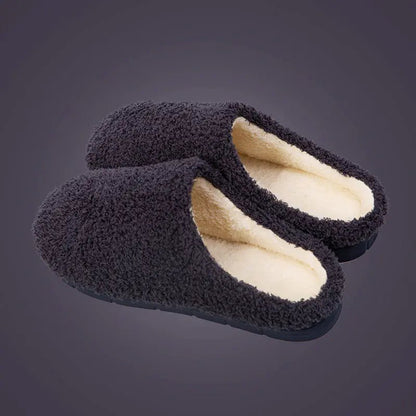Cozy Intentions: Fleece Non - Slip Slippers (Unisex) - The Defined Collective