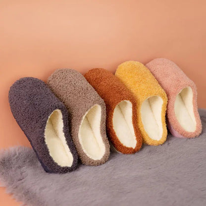 Cozy Intentions: Fleece Non - Slip Slippers (Unisex) - The Defined Collective