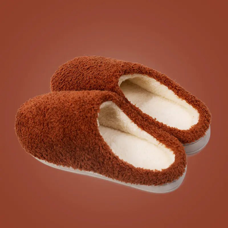 Cozy Intentions: Fleece Non - Slip Slippers (Unisex) - The Defined Collective