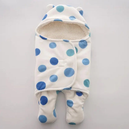 🌙 Cozy Intentions: Plush Newborn Fleece Swaddle Blanket - The Defined Collective