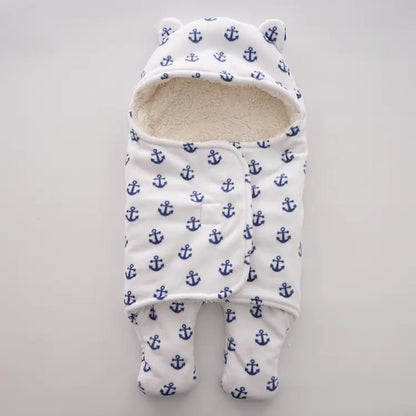 🌙 Cozy Intentions: Plush Newborn Fleece Swaddle Blanket - The Defined Collective