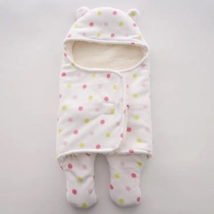 🌙 Cozy Intentions: Plush Newborn Fleece Swaddle Blanket - The Defined Collective