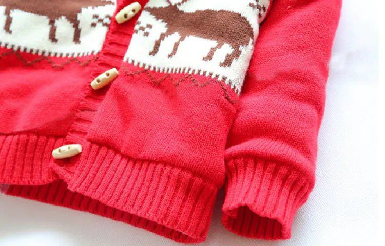 Defined Collective Christmas Collection: Cozy Reindeer Hooded Sweater for Kids - The Defined Collective
