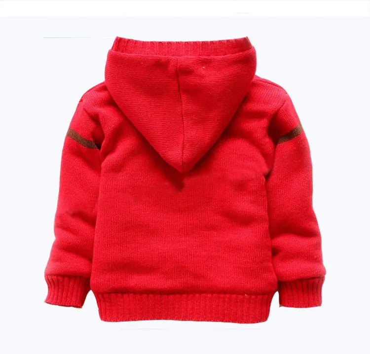 Defined Collective Christmas Collection: Cozy Reindeer Hooded Sweater for Kids - The Defined Collective