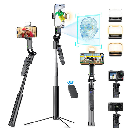 Defined Creator Pro Tripod – 63” AI Auto - Tracking with Remote - The Defined Collective