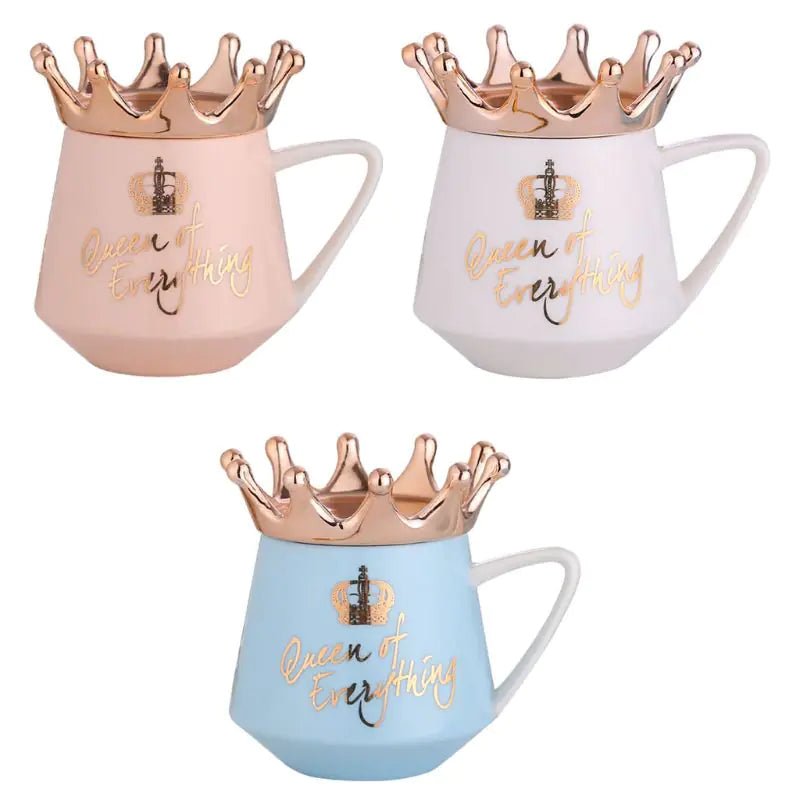 👑 Lit & Inspired: Creative Crown Ceramic Mug - The Defined Collective