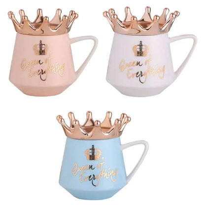 👑 Lit & Inspired: Creative Crown Ceramic Mug - The Defined Collective