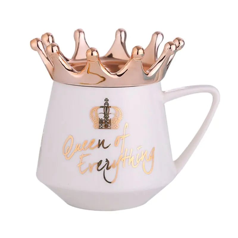 👑 Lit & Inspired: Creative Crown Ceramic Mug - The Defined Collective