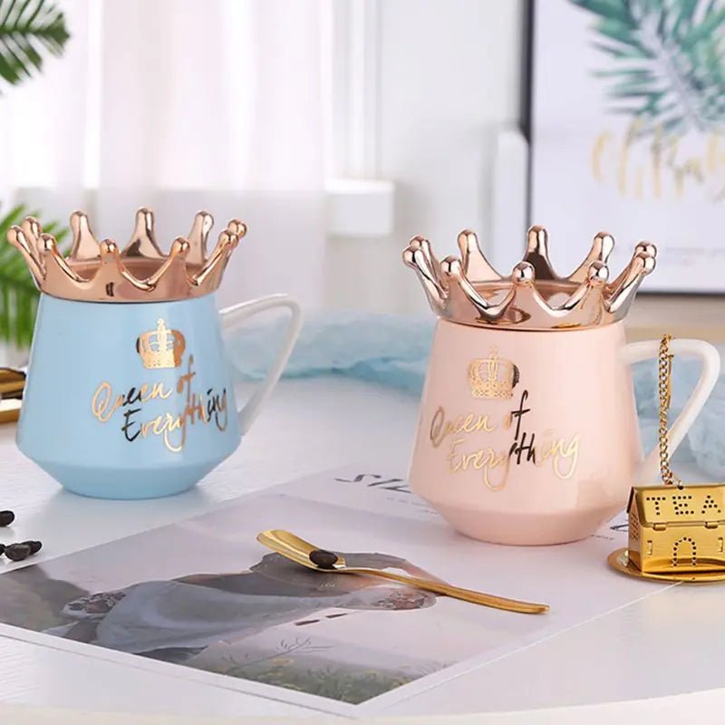 👑 Lit & Inspired: Creative Crown Ceramic Mug - The Defined Collective