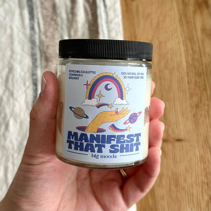 Lit & Inspired: “Manifest That Shit” – 5oz Soy Candle - The Defined Collective