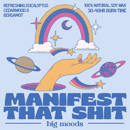 Lit & Inspired: “Manifest That Shit” – 5oz Soy Candle - The Defined Collective