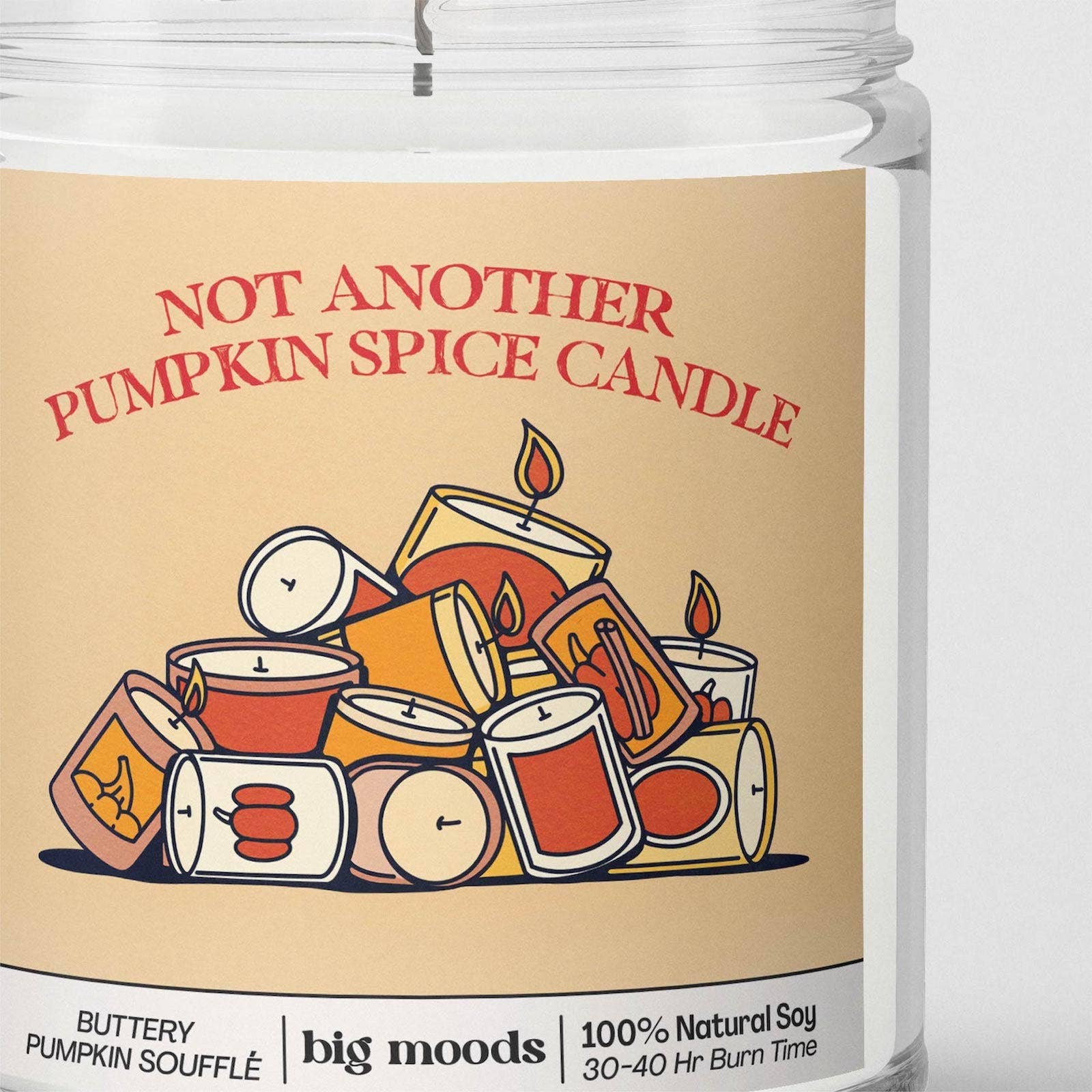 Lit & Inspired: "Not Another Pumpkin Spice Candle " - Soy Candle (5oz) - The Defined Collective
