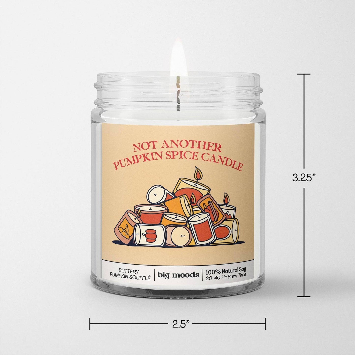 Lit & Inspired: "Not Another Pumpkin Spice Candle " - Soy Candle (5oz) - The Defined Collective