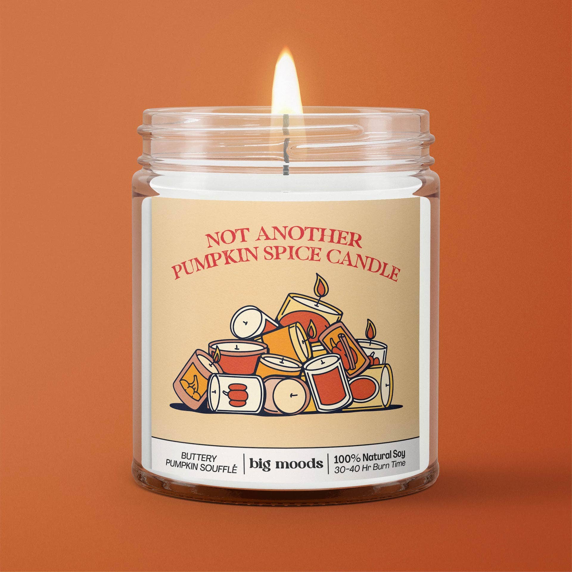 Lit & Inspired: "Not Another Pumpkin Spice Candle " - Soy Candle (5oz) - The Defined Collective