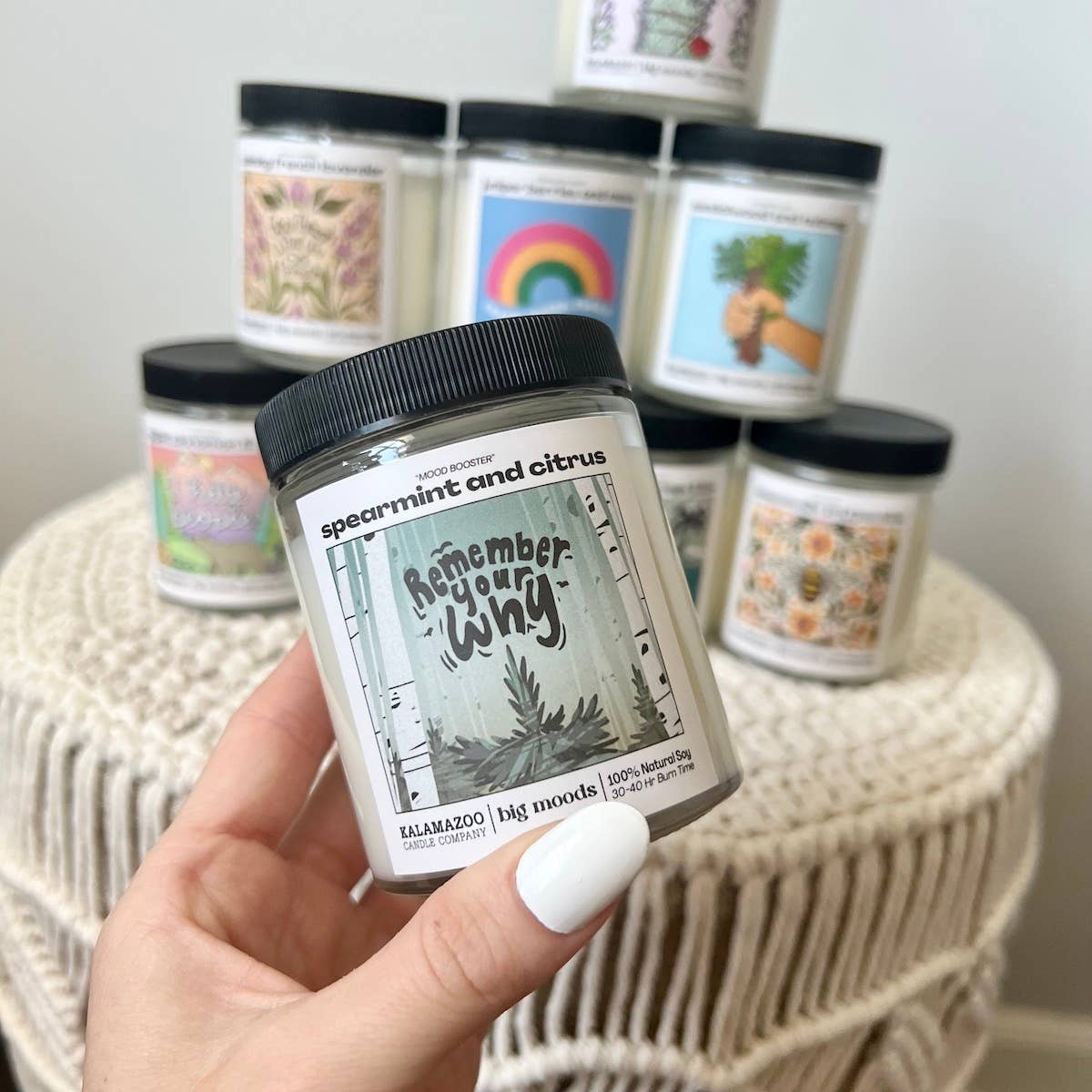 Lit & Inspired : “Remember Your Why” – Spearmint & Citrus Candle - The Defined Collective