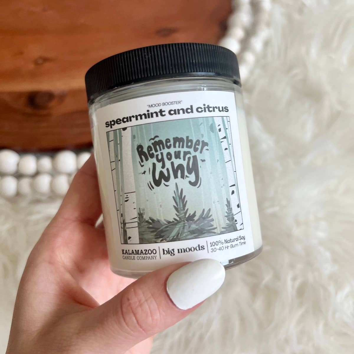 Lit & Inspired : “Remember Your Why” – Spearmint & Citrus Candle - The Defined Collective