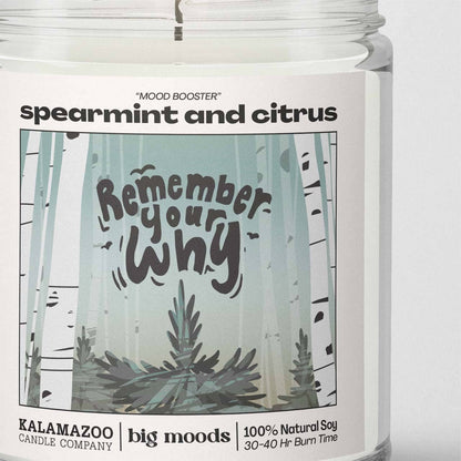 Lit & Inspired : “Remember Your Why” – Spearmint & Citrus Candle - The Defined Collective