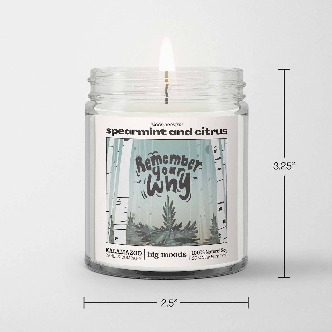Lit & Inspired : “Remember Your Why” – Spearmint & Citrus Candle - The Defined Collective