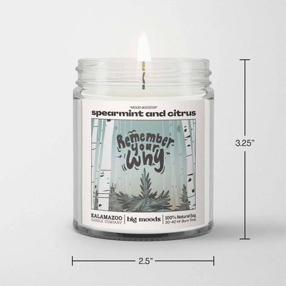 Lit & Inspired : “Remember Your Why” – Spearmint & Citrus Candle - The Defined Collective