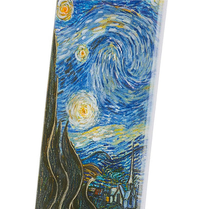 Lit & Inspired: Van Gogh’s Starry Night Hand Painted 6" Flat Candle - The Defined Collective