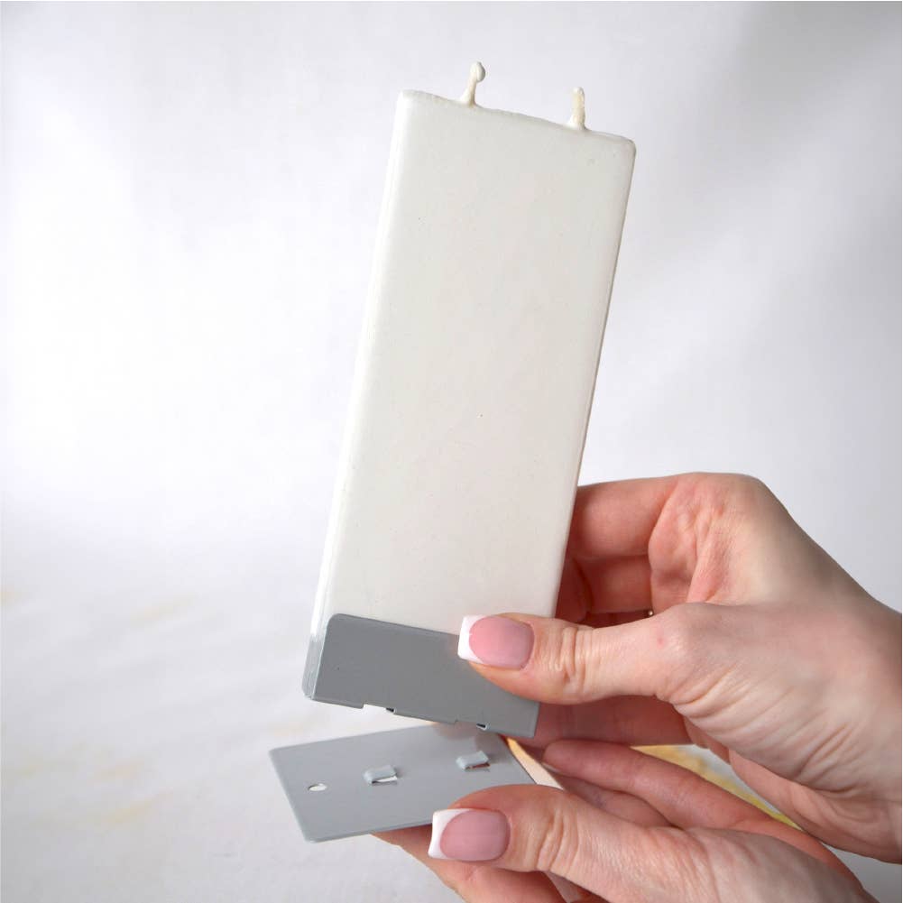 Lit & Inspired: Van Gogh’s Starry Night Hand Painted 6" Flat Candle - The Defined Collective