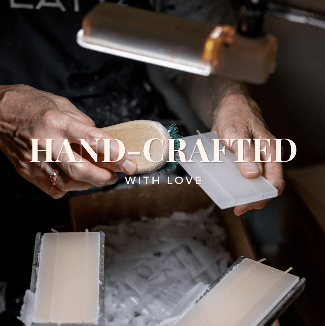 Lit & Inspired: Van Gogh’s Starry Night Hand Painted 6" Flat Candle - The Defined Collective