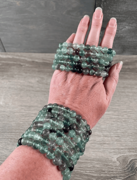 LUCKY CHARM GLOW BRACELET – Fluorite - The Defined Collective