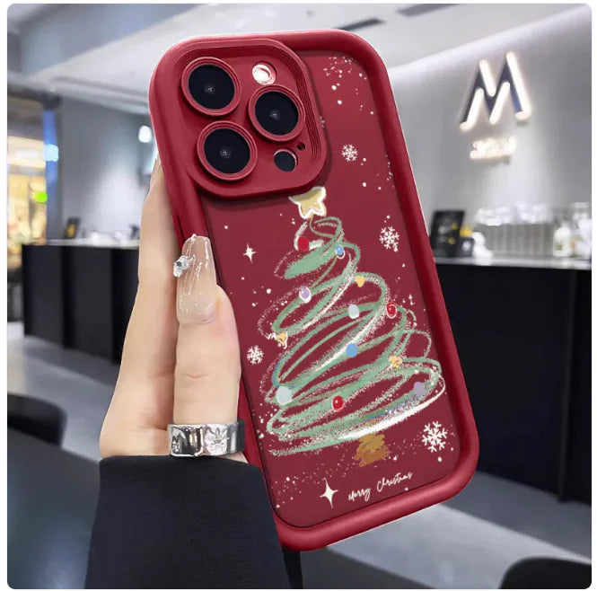 Christmas Time Is Here! Festive Christmas Tree Silicone Phone Case