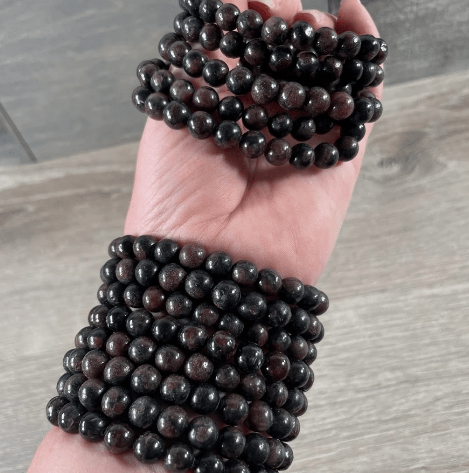 MAIN CHARACTER BRACELET – Astrophyllite & Garnet - The Defined Collective