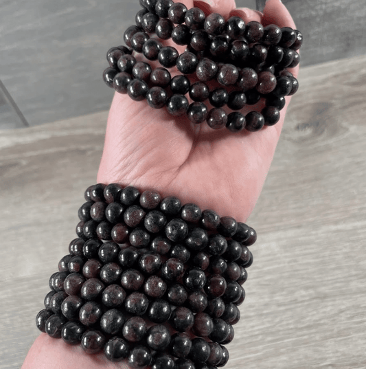 MAIN CHARACTER BRACELET – Astrophyllite & Garnet - The Defined Collective