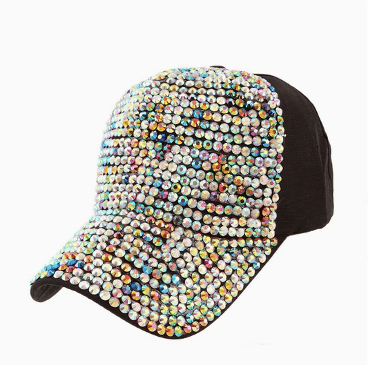 RADIANT SLAY GLITTER HAT (Multi - Color/Black Rhinestones) - The Collab Collective